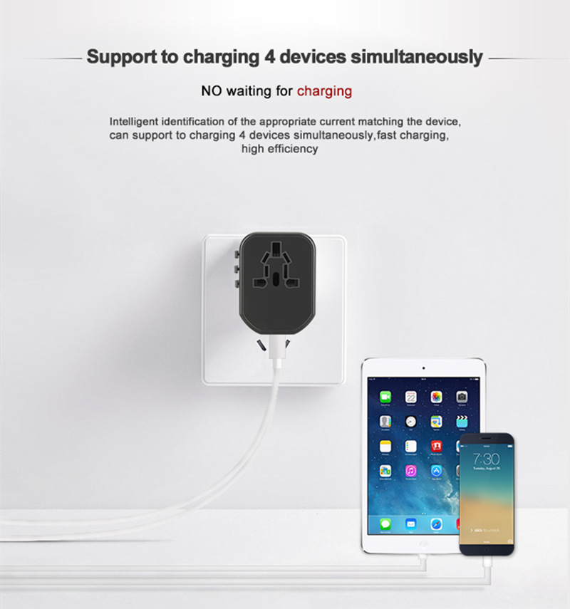 Travel wall plug adaptor