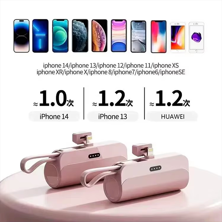 5000mAh Fast Mini Power Bank 2 IN 1 Mobile Phone Charger External Battery Power Bank Plug