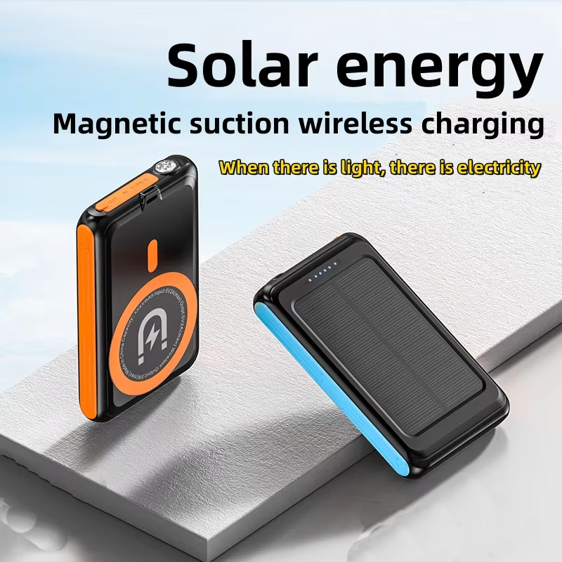Wireless Solar Mobile Charger Portable Power Bank 5000mah Solar Charger 5000mAh