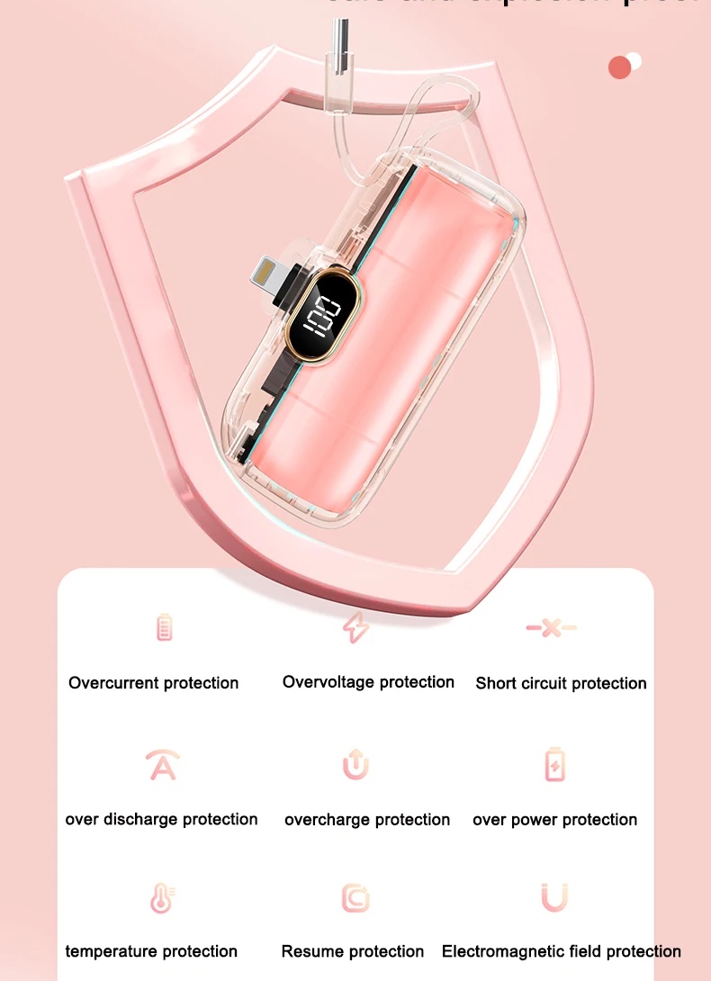 5000mAh Wholesale Capsule Pocket Power Bank