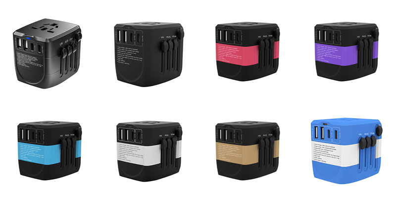Travel wall plug adaptor