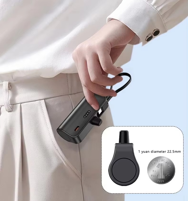 5000mAh Fast Mini Power Bank 2 IN 1 Mobile Phone Charger External Battery Power Bank Plug
