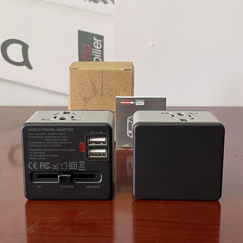 Travel wall plug adaptor