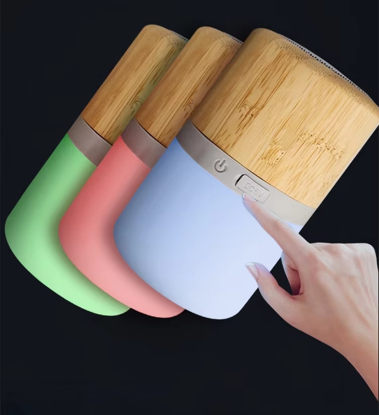 RGB Wooden wireless Bluetooth speaker Eco Friendly Speaker Gift Speaker
