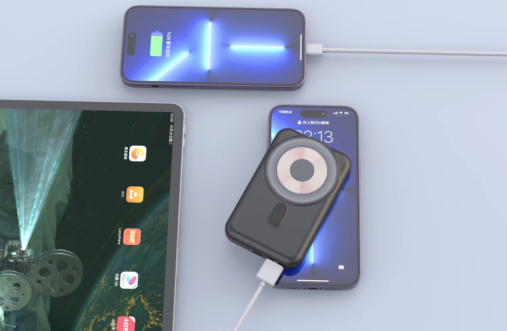 Strong Magnetic Power Bank 10000mah Wireless Quick Fast Charging Powerbank For Iphone