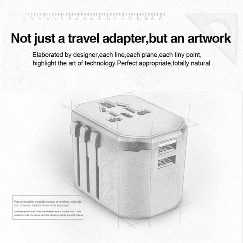 Travel wall plug adaptor