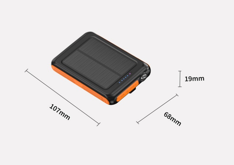 Wireless Solar Mobile Charger Portable Power Bank 5000mah Solar Charger 5000mAh
