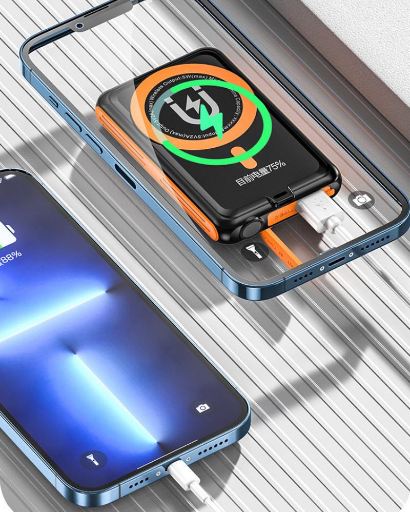 Wireless Solar Mobile Charger Portable Power Bank 5000mah Solar Charger 5000mAh