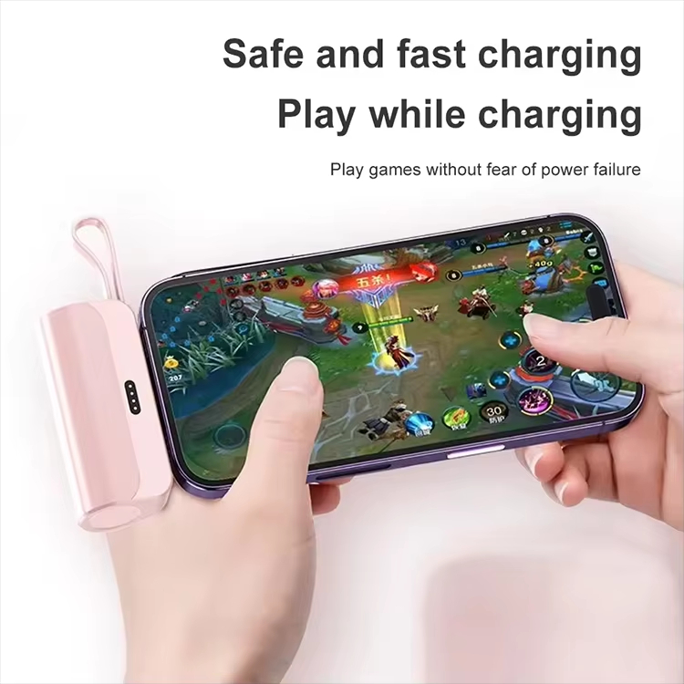 5000mAh Fast Mini Power Bank 2 IN 1 Mobile Phone Charger External Battery Power Bank Plug