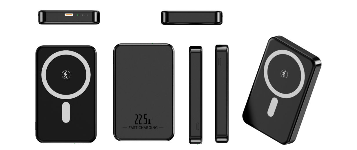 Light Thin Slim Design 10000mah Magnetic Wireless Power Bank Fast Charging PD20W