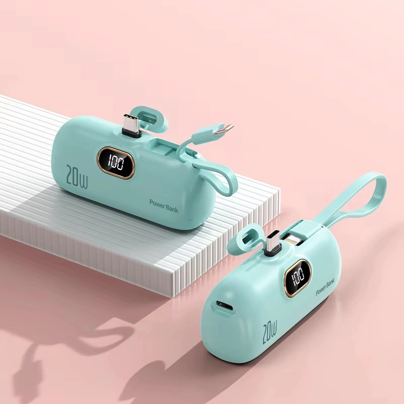 5000mah Power bank mini Capsule Charger Power Station 5000mAh Mini BatteryPack