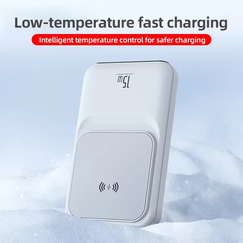 Mini Portable Charger 10000mah Powerbank Magnetic 15W Wireless fast Charging Power Bank with LED Display