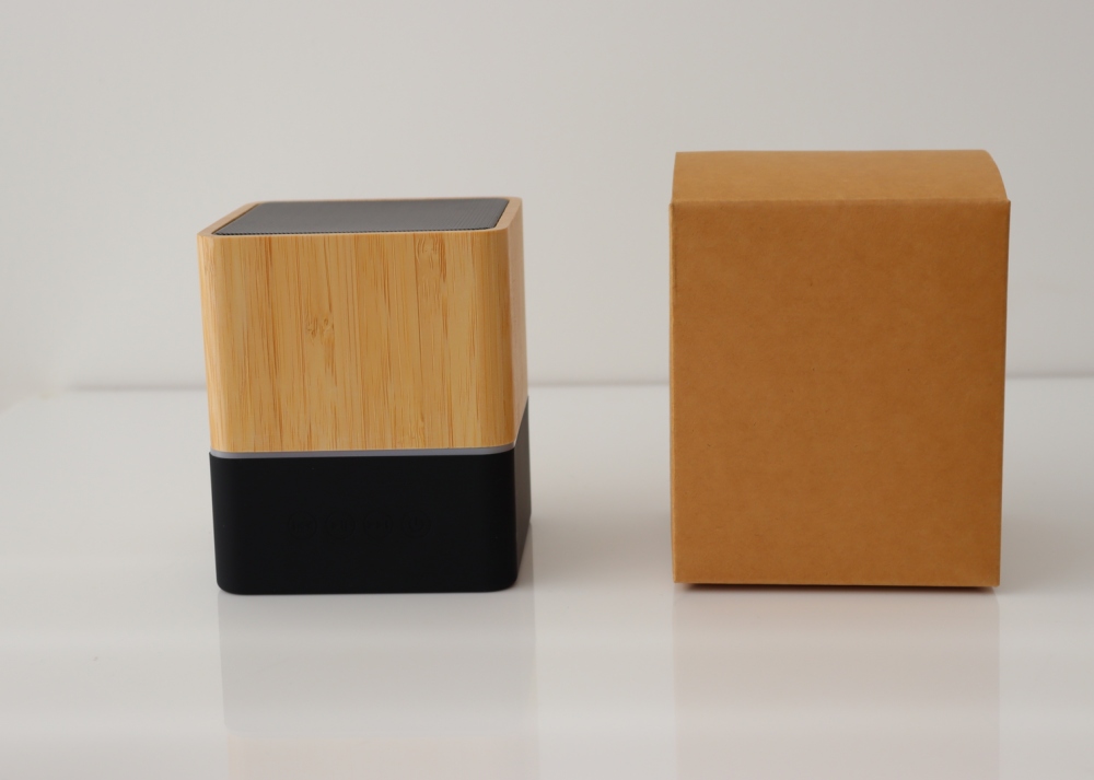 Portable bamboo Bluetooth Speaker Party RGB Audio Box