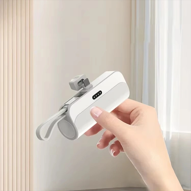 5000mAh Fast Mini Power Bank 2 IN 1 Mobile Phone Charger External Battery Power Bank Plug