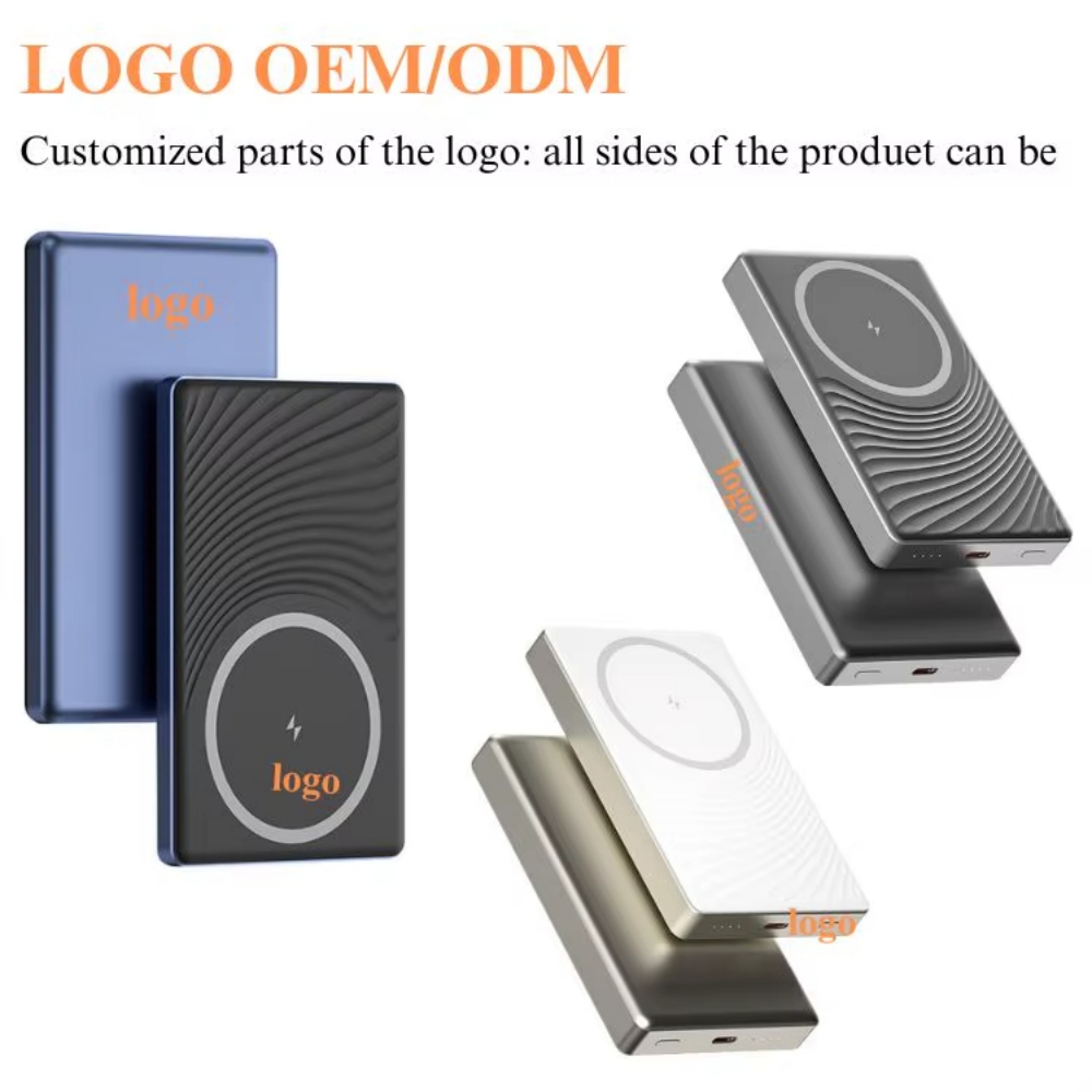 Magnetic Wireless Pocket Powerbank 5000mAh PD20W Ultra Slim Fast Charging Portable Powerbank 10000mAh