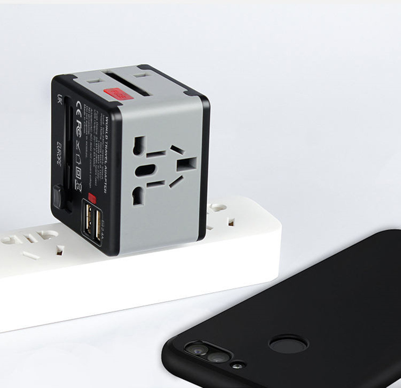 Travel wall plug adaptor