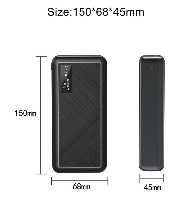 Portable Battery Charger 30000mAh Wireless Charger Powerbank Fast charger 22.5W