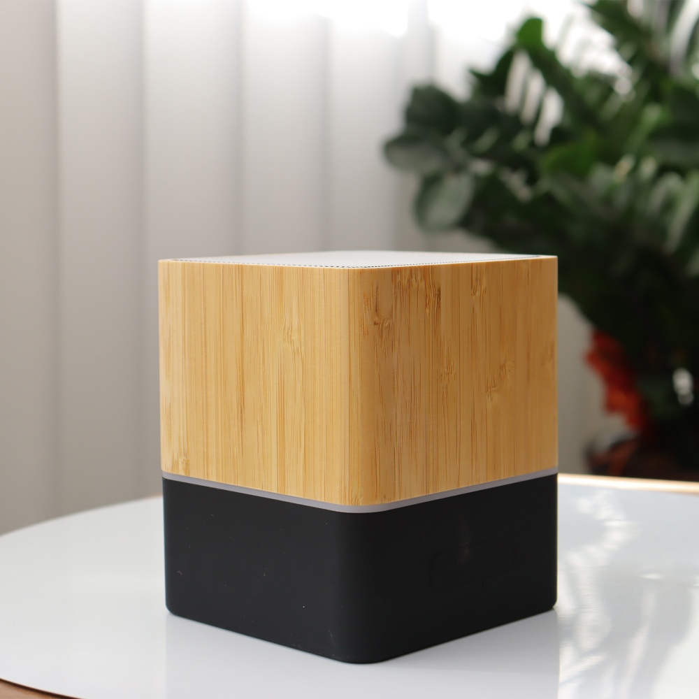 Portable bamboo Bluetooth Speaker Party RGB Audio Box