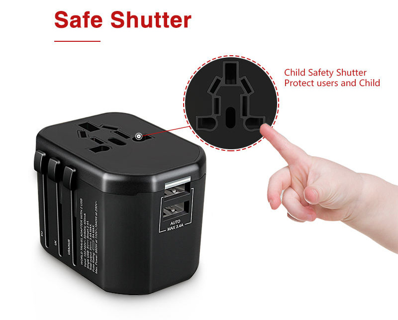 Wall plug charger adaptor