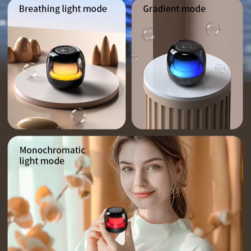 Rotation Colorful LED Bluetooth speaker