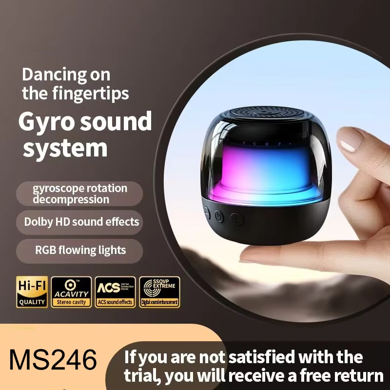 metal bluetooth speaker Rotation bluetooth speaker