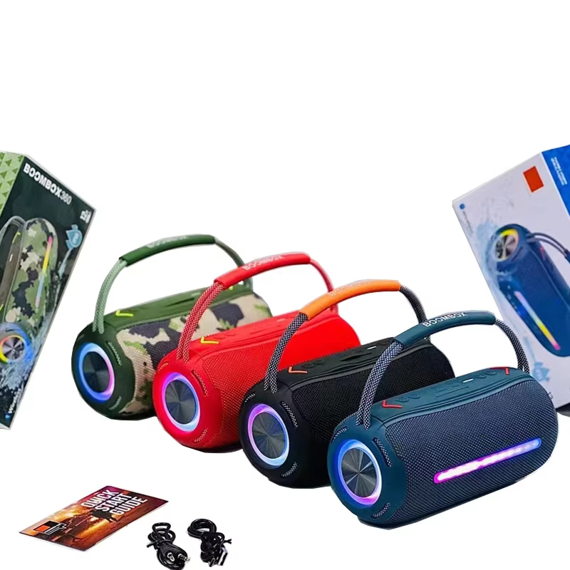Boombox 360 LED Outdoor Portable Wireless Bluetooth Speaker