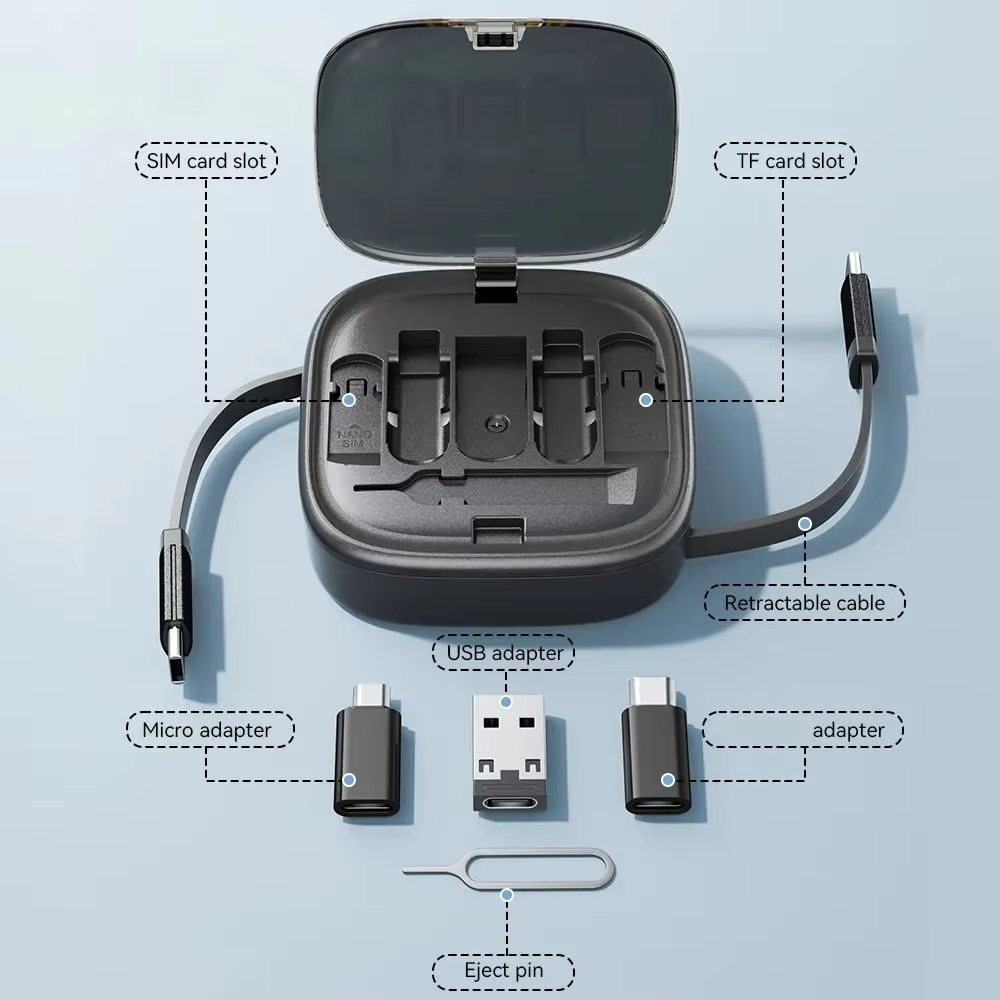 Charging Cable 60W Multi-Functional Integrated Organizer