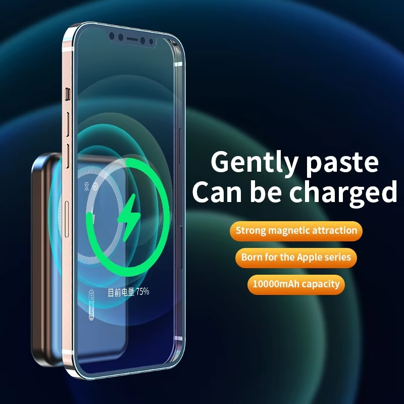 Strong Magnetic Power Bank 10000mah Wireless Quick Fast Charging Powerbank For Iphone