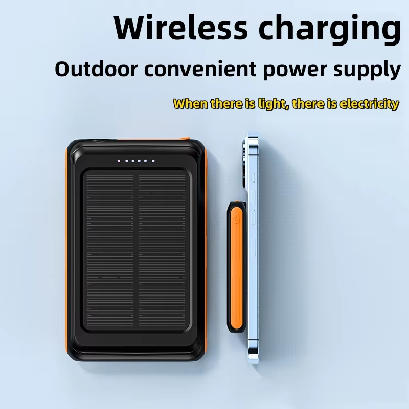 Wireless Solar Mobile Charger Portable Power Bank 5000mah Solar Charger 5000mAh