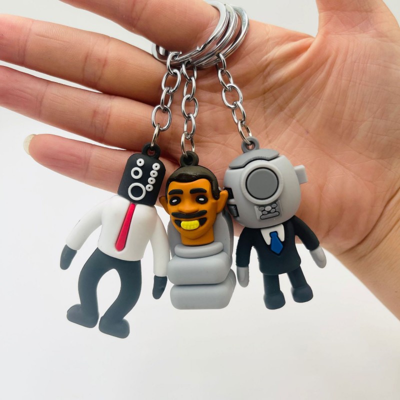 OEM ODM Service Custom Personalized Logo 2D Keyring for Gifts Cartoon PVC Key Chain