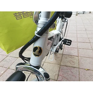 custom bike tube emblems bicycle  soft enamel bike logo badges with 3M adhesive