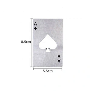 2020 custom  souvenir gift Metal card/ stainless steel card bottle opener for bar/home