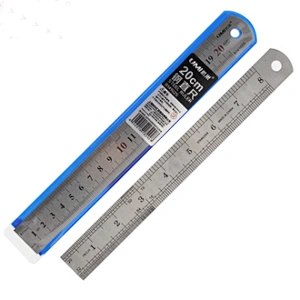 tailors custom 15cm 30cm metal brass black folding stationary right angle stainless steel etch ruler