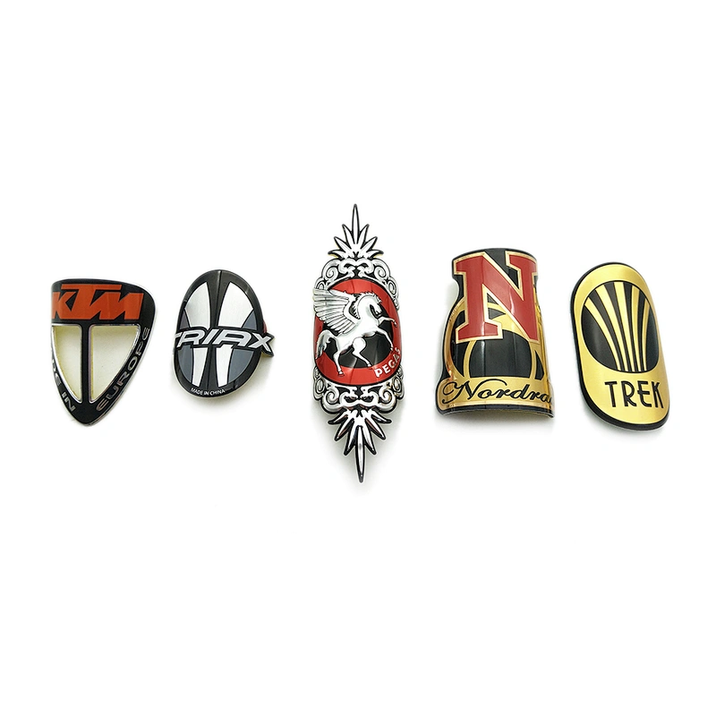 custom bike tube emblems bicycle  soft enamel bike logo badges with 3M adhesive