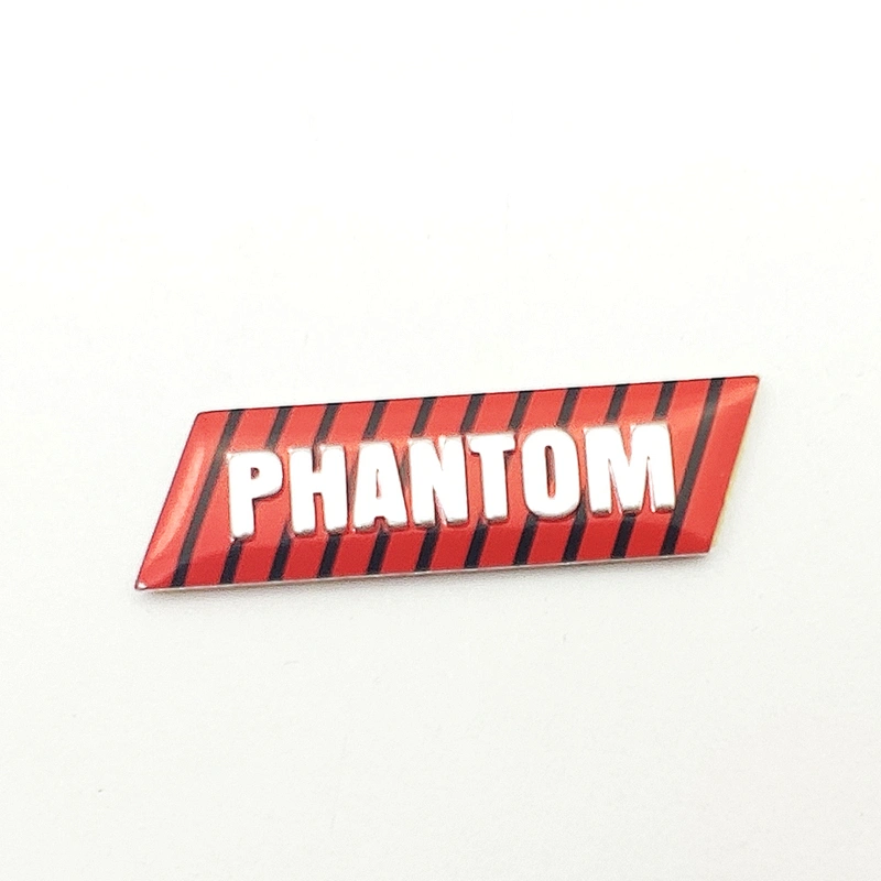 Clear logo  3d letter  sticker machine metal plate raw material label for sunglasses