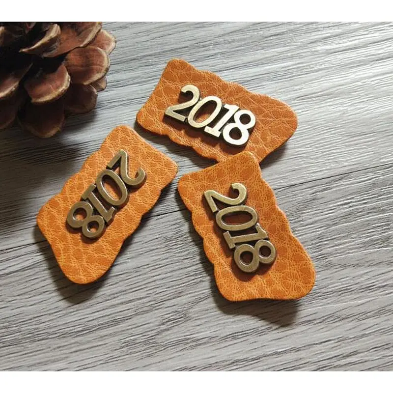 custom garment private printed metal pu leather clothing emboss label