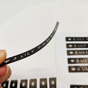 Custom waterproof PVC sticker kraft packaging die cut into removable label stickers