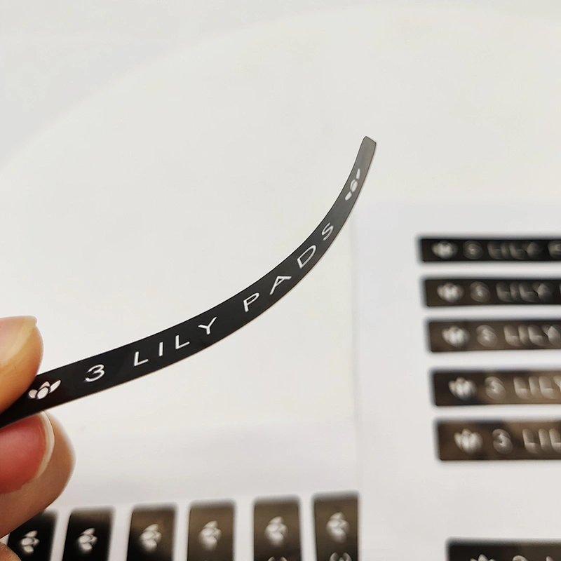 Custom waterproof PVC sticker kraft packaging die cut into removable label stickers