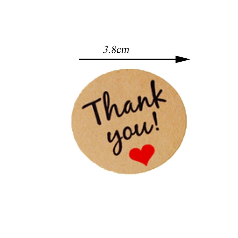 Custom paper printing label thank you 3d adhesive logo stickers