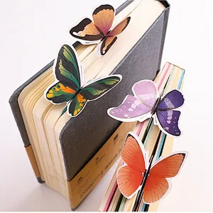 custom fancy handmade printing cute art 3d vintage cartoon logo characters design page corner folds paper clip bookmark gift