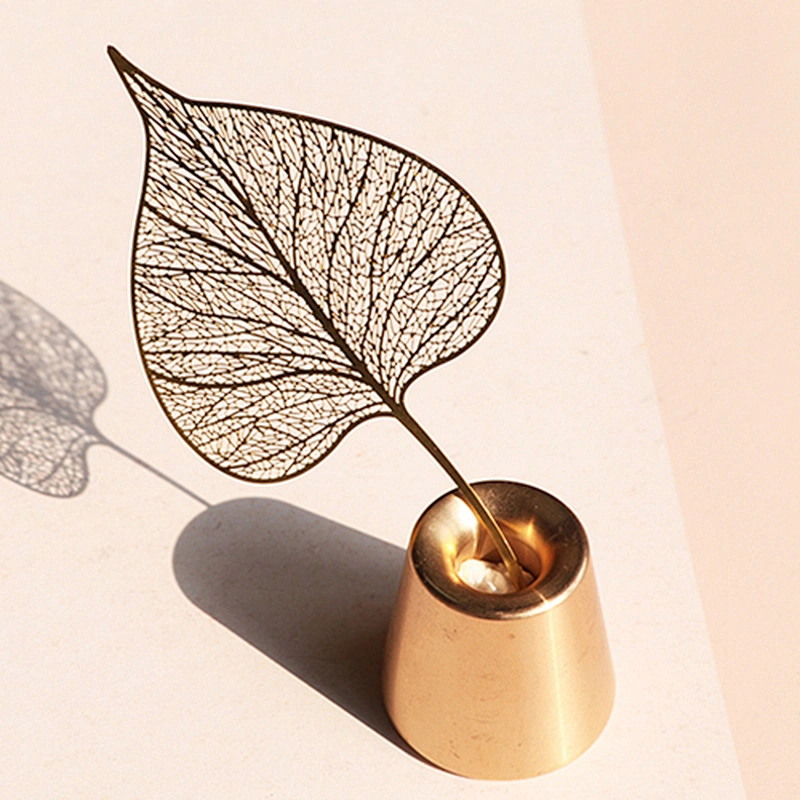 promotional custom ginkgo leaf university souvenir 3d metal bookmarks
