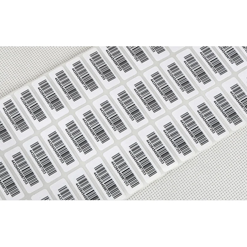 Custom cheap factory price barcode identification label printing printed sticker code label