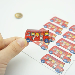 Custom high quality cheap 3D floor paint 3M adhesive clear epoxy resin logo sticker