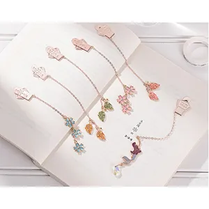 metal pendant minimalist luxury bookmark
