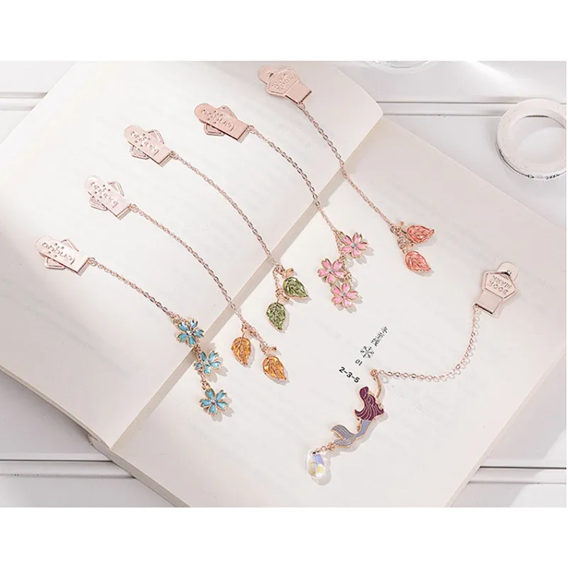 metal pendant minimalist luxury bookmark