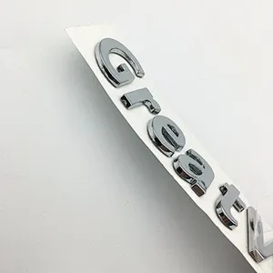 Promote ABS three-dimensional car chrome logo badges for custom stickers