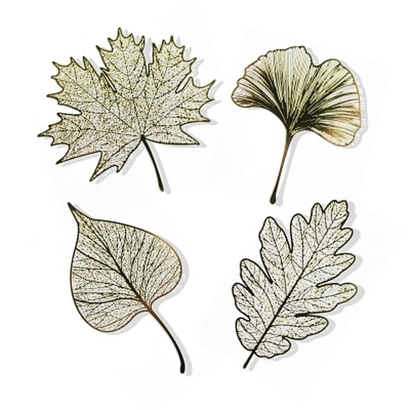 Personalized beautiful 3d design metal maple leaf shaped bookmark