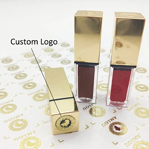 Custom Printing High Quality Lipstick Lipgloss Lip Balm Tubes Bottle packing Label Stickers