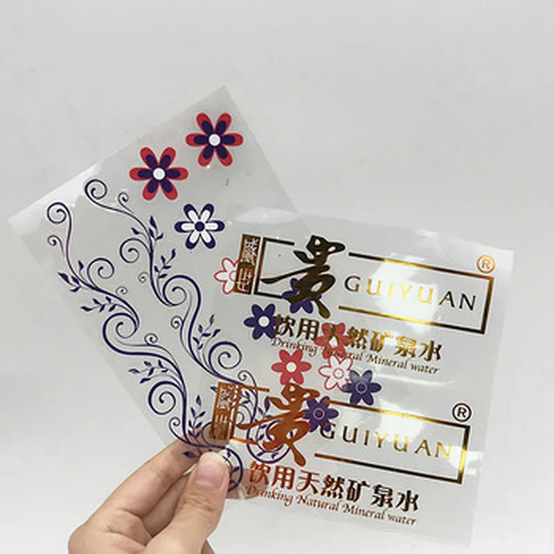 customized promotional gift packaging waterproof adhesive label sticker for sealing decoration