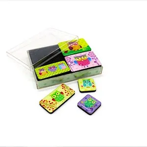 Customized 3D transparent epoxy refrigerator magnetic sticker label for magnetic sticker